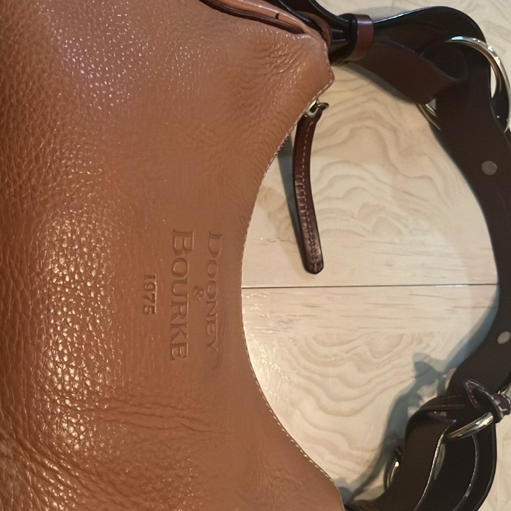 Dooney & Bourke Tan Leather Hobo Bag